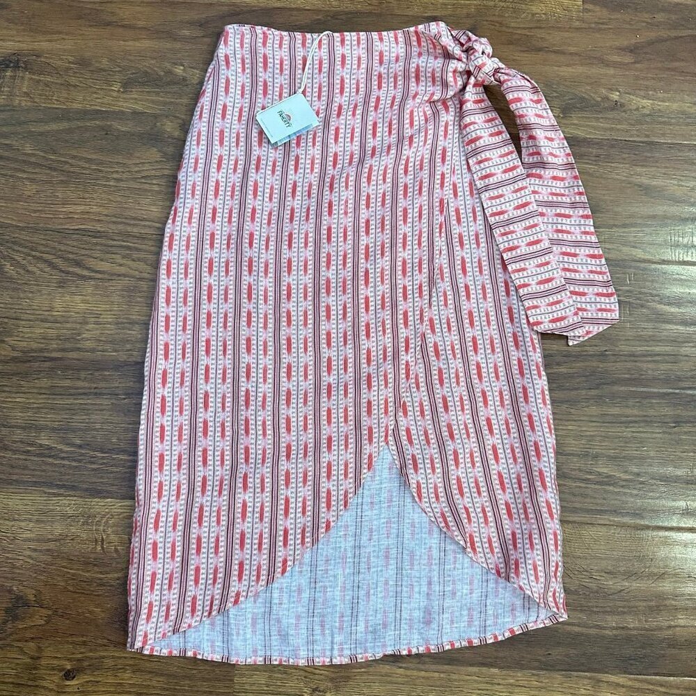 NWT Faherty linen wrap skirt XXS